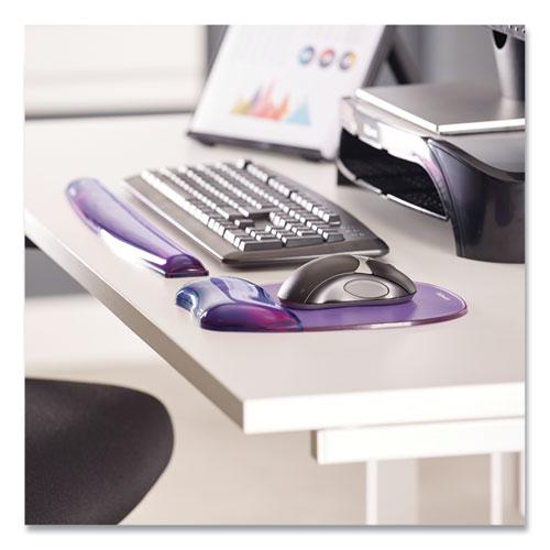Gel Crystals Keyboard Wrist Rest, 18.5 x 2.25, Purple. Picture 3
