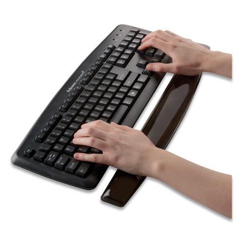 Gel Crystals Keyboard Wrist Rest, 18.5 x 2.25, Black. Picture 2