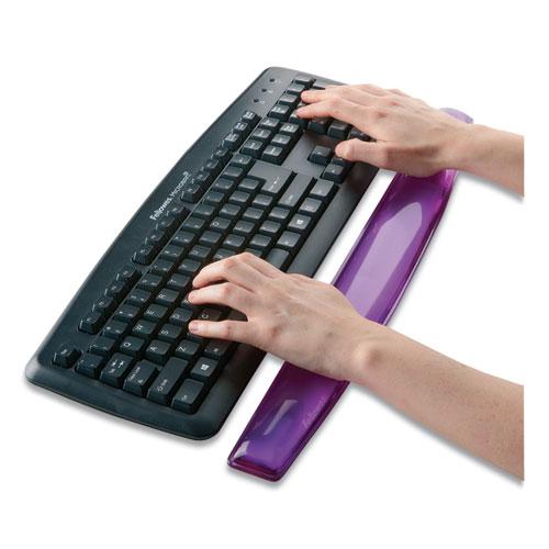 Gel Crystals Keyboard Wrist Rest, 18.5 x 2.25, Purple. Picture 2