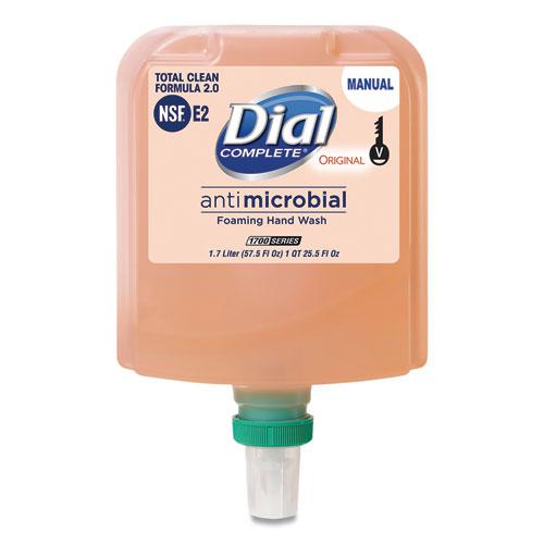 Antibacterial Foaming Hand Wash Refill for Dial 1700 V Dispenser, Original, 1.7 L, 3/Carton. Picture 1