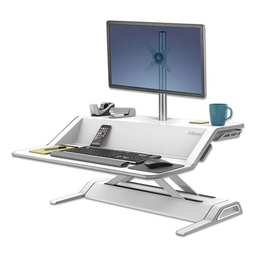 Lotus Single Monitor Arm Kit, For 26" Monitors, 180 Degree Rotation, 180 Degree Pan, Silver, Supports 17 lb. Picture 3