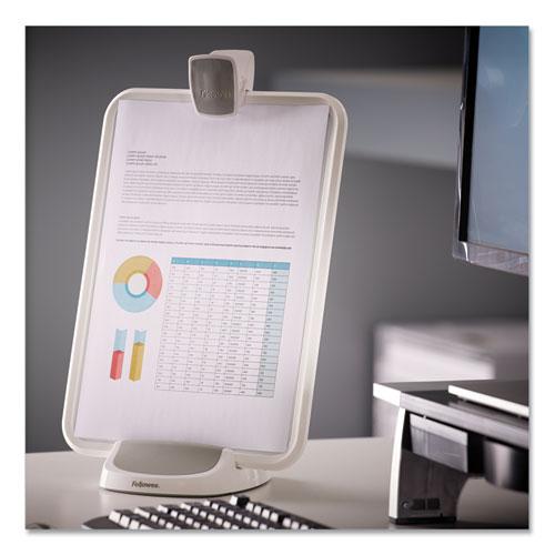 I-Spire Series Document Lift, 100 Sheet Capacity, ABS Plastic/High Impact Polystyrene, White/Gray. Picture 6