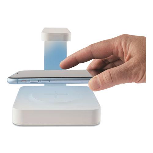 Sterilizer and Wireless Phone Charger, White. Picture 2