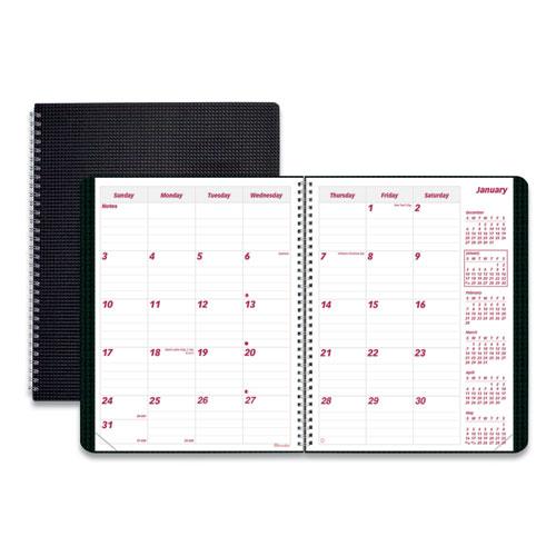 DuraFlex 14-Month Planner, 8.88 x 7.13, Black Cover, 14-Month (Dec to Jan): 2023 to 2025. Picture 1