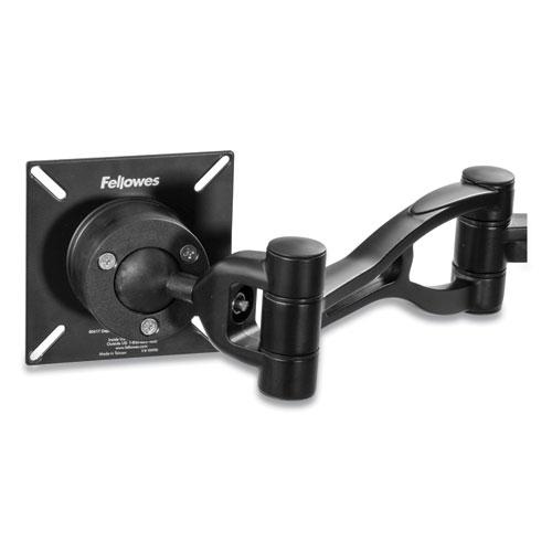 Professional Series Depth Adjustable Dual Monitor Arm, 360 deg Rotation, 37 deg Tilt, 360 deg Pan, Black, Supports 24 lb. Picture 8