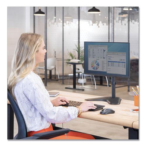 Professional Series Single Freestanding Monitor Arm, For 32" Monitors, 11" x 15.4" x 18.3", Black, Supports 17 lb. Picture 3