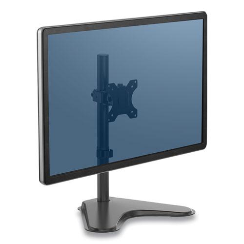 Professional Series Single Freestanding Monitor Arm, For 32" Monitors, 11" x 15.4" x 18.3", Black, Supports 17 lb. Picture 4