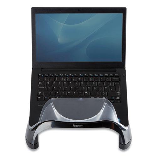 Smart Suites Laptop Riser with USB, 13.13" x 10.63" x 7.5", Black/Clear. Picture 5