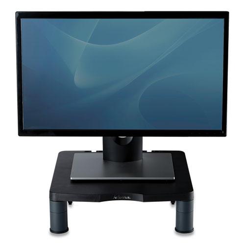 Standard Monitor Riser, 13.38" x 13.63" x 2" to 4", Graphite, Supports 60 lbs. Picture 6