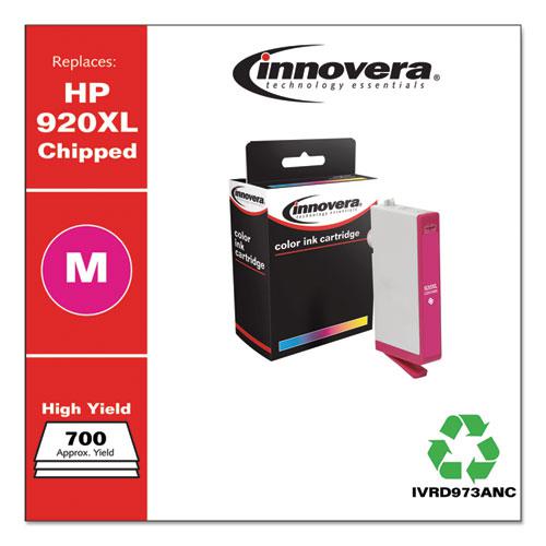 Remanufactured Magenta High-Yield Ink, Replacement for 920XL (CD973AN), 700 Page-Yield. Picture 2