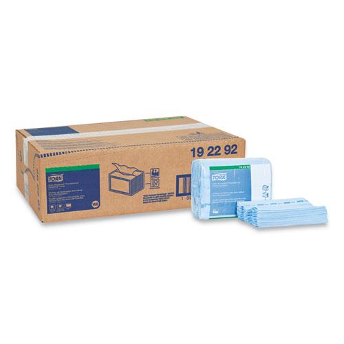 Small Pack Foodservice Cloth, 1-Ply, 11.75 x 14.75, Unscented, Blue with Blue Stripe, 50/Poly Pack, 4 Packs/Carton. Picture 1