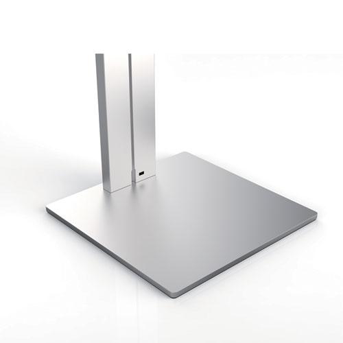Floor Stand Tablet Holder, Silver/Charcoal Gray. Picture 2