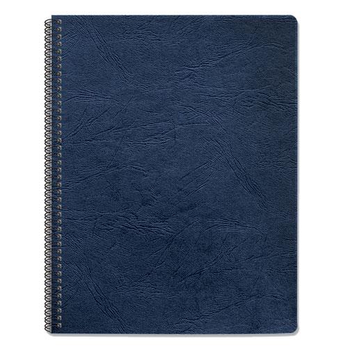 Expressions Classic Grain Texture Presentation Covers for Binding Systems, Navy, 11.25 x 8.75, Unpunched, 200/Pack. Picture 2