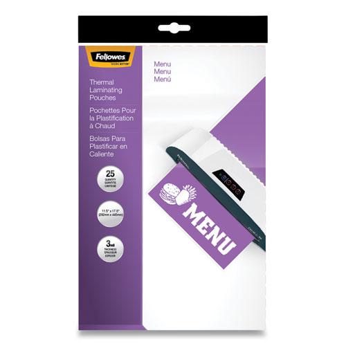 Laminating Pouches, 3 mil, 12" x 18", Gloss Clear, 25/Pack. Picture 1