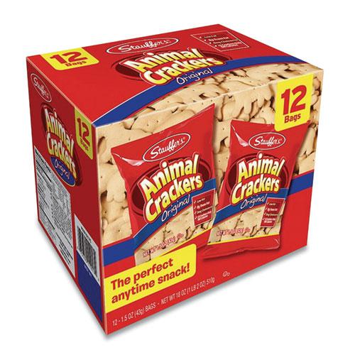 Animal Crackers, 1.5 oz Bag, 12/Box. Picture 1