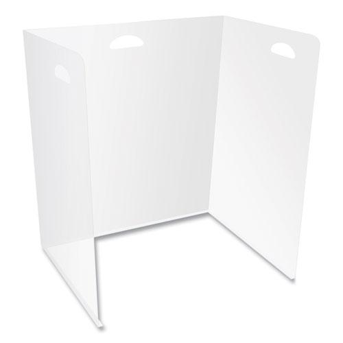Lightweight Desktop Barriers, 22 x 16 x 24, Polypropylene, Clear, 10/Carton. Picture 1