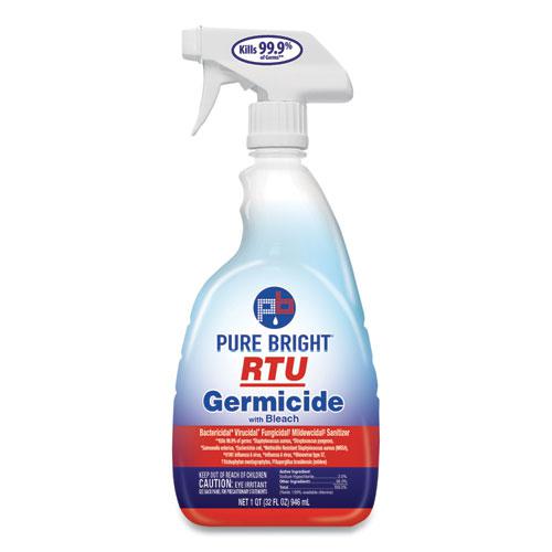 RTU Germicide With Bleach, Fresh Scent, 32 oz Spray Bottle, 9/Carton. The main picture.