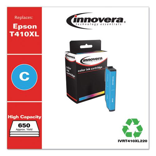 Remanufactured Cyan High-Yield Ink, Replacement for T410XL (T410XL220), 650 Page-Yield. Picture 2