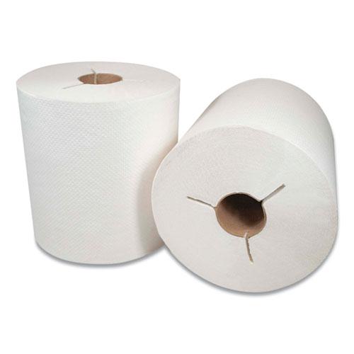 Morsoft Controlled Towels, Y-Notch, 1-Ply, 8" x 800 ft, White, 6 Rolls/Carton. Picture 1