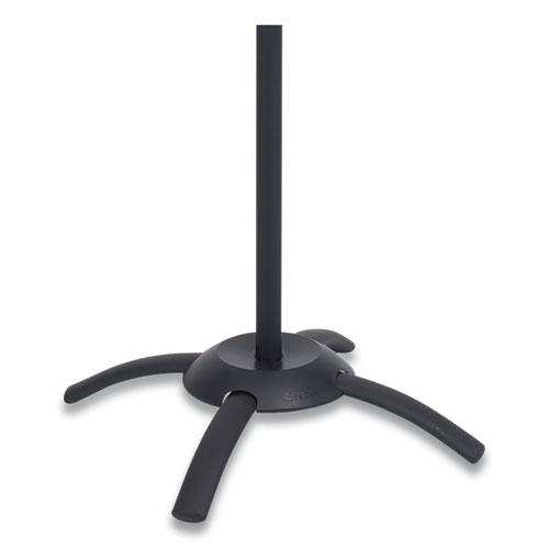 CLEO Coat Stand, Stand Alone Rack, Ten Knobs, Steel/Plastic, 19.75w x 19.75d x 68.9h, Black. Picture 5