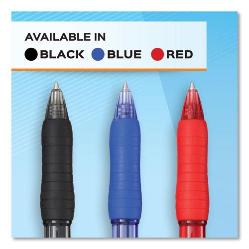 Profile Gel Pen, Retractable, Fine 0.5 mm, Blue Ink, Translucent Blue Barrel, Dozen. Picture 4