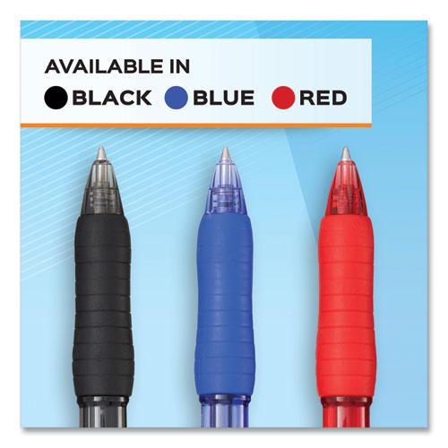 Profile Gel Pen, Retractable, Fine 0.5 mm, Black Ink, Translucent Black Barrel, Dozen. Picture 6