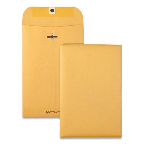 Clasp Envelope, 28 lb Bond Weight Kraft, #55, Square Flap, Clasp/Gummed Closure, 6 x 9, Brown Kraft, 500/Carton. The main picture.