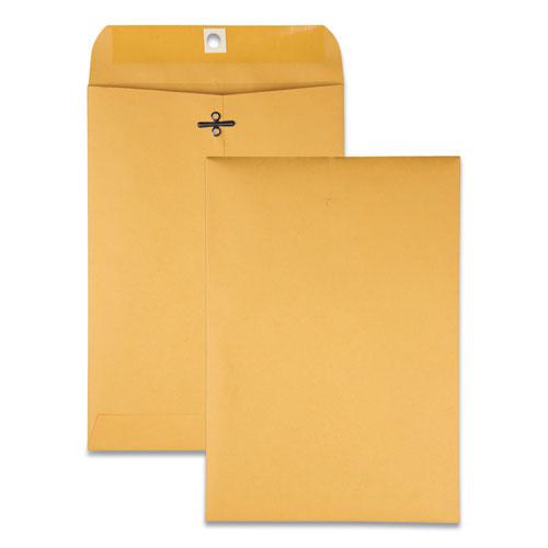 Clasp Envelope, 28 lb Bond Weight Kraft, #68, Square Flap, Clasp/Gummed Closure, 7 x 10, Brown Kraft, 100/Box. Picture 1