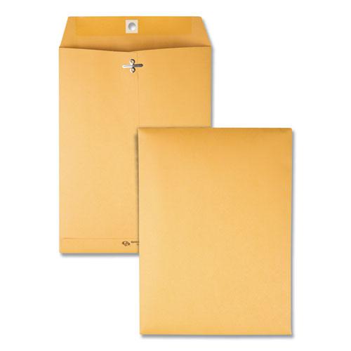 Clasp Envelope, 32 lb Bond Weight Kraft, #75, Square Flap, Clasp/Gummed Closure, 7.5 x 10.5, Brown Kraft, 100/Box. Picture 1