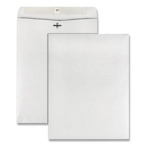 Clasp Envelope, 28 lb Bond Weight Paper, #97, Square Flap, Clasp/Gummed Closure, 10 x 13, White, 100/Box. The main picture.