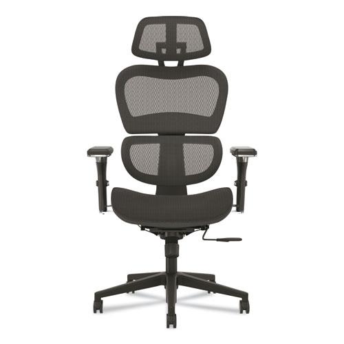 Neutralize High-Back Mesh Task Chair, Supports Up to 250 lb, 18.75" Seat Height, Black. The main picture.