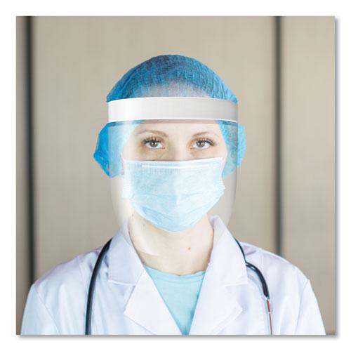Disposable Face Shield, 13 x 10, Clear, 100/Carton. Picture 8