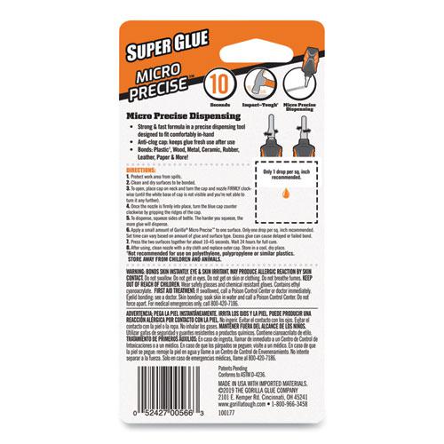 Super Glue Micro Precise, 0.19 oz, Dries Clear, 4/Carton. Picture 7