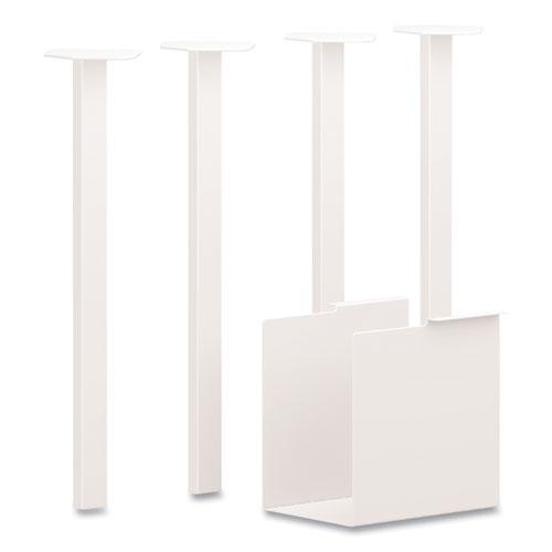 Coze Table Legs, 5.75 x 28, Designer White, 4/Pack. Picture 1