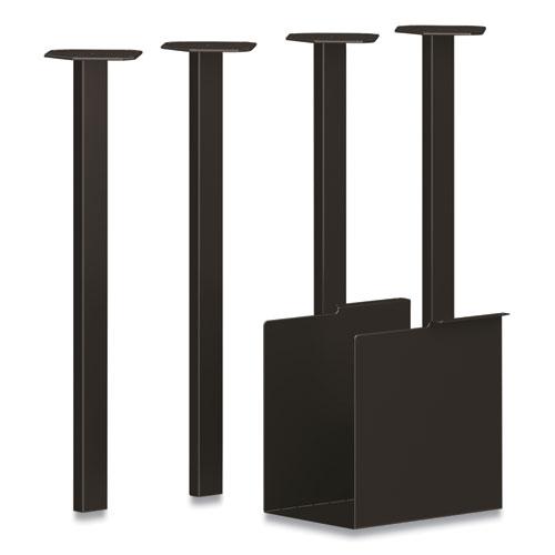 Coze Table Legs, 5.75 x 28, Black, 4/Pack. Picture 1