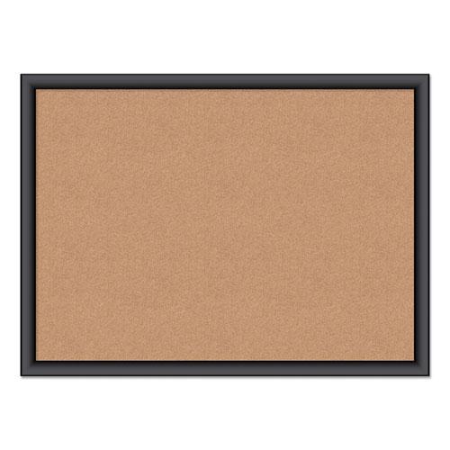 Cork Bulletin Board, 23 x 17, Tan Surface, Black Frame. Picture 1