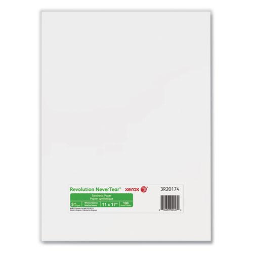 Revolution NeverTear, 5 mil, 11 x 17, Smooth White, 100/Pack. Picture 1
