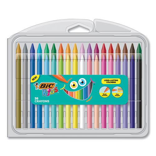 Kids Coloring Crayons, 36 Assorted Colors, 36/Pack. Picture 2