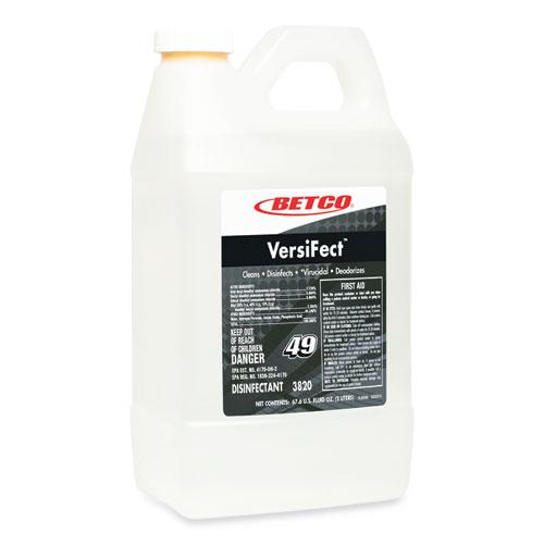 VersiFect Cleaner Disinfectant, Fresh Scent, 2 L Bottle, 4/Carton. Picture 1