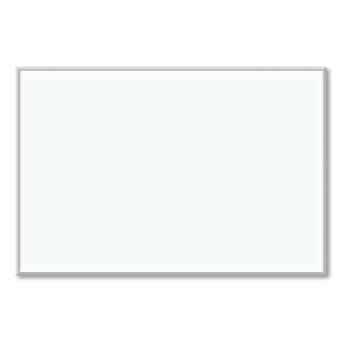 Melamine Dry Erase Board, 70 x 47, White Surface, Silver Frame. Picture 1