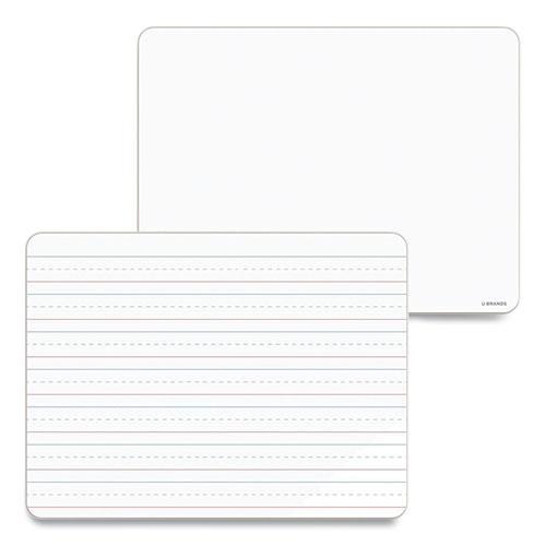 Double-Sided Dry Erase Lap Board, 12 x 9, White Surface, 10/Pack. Picture 2
