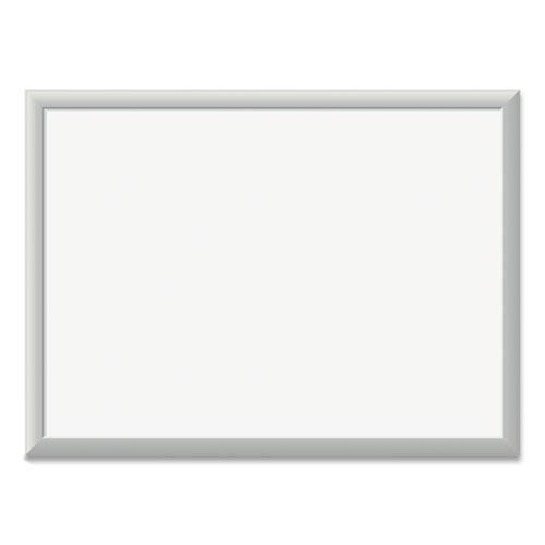 Magnetic Dry Erase Board with Aluminum Frame, 23 x 17, White Surface, Silver Frame. Picture 1