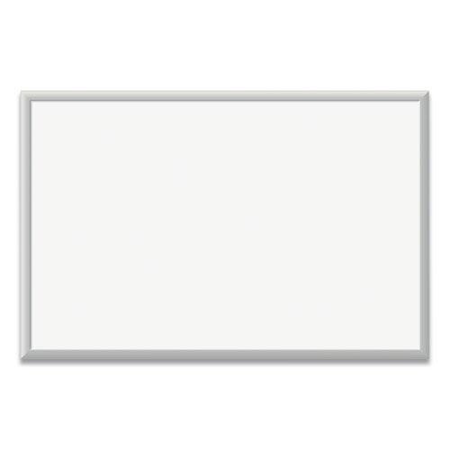 Magnetic Dry Erase Board with Aluminum Frame, 36 x 24, White Surface, Silver Frame. The main picture.