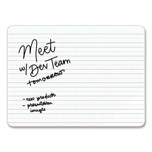 Double-Sided Dry Erase Lap Board, 12 x 9, White Surface, 10/Pack. Picture 1