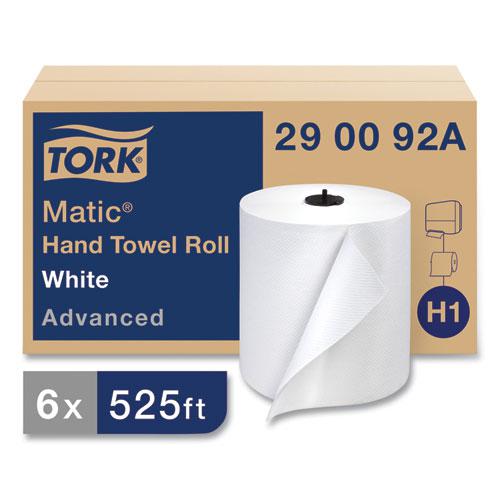 Advanced Matic Hand Towel Roll, 2-Ply, 7.7" x 525 ft, White, 643/Roll, 6 Rolls/Carton. Picture 1