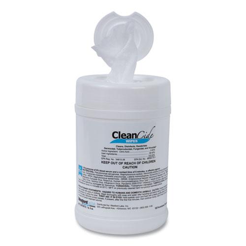 CleanCide Disinfecting Wipes, 1-Ply, 6.5 x 6, Fresh Scent, White, 160/Canister. Picture 2