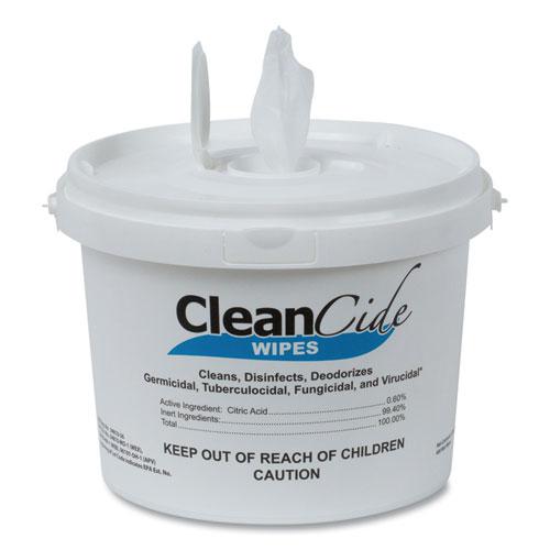 CleanCide Disinfecting Wipes, 8 x 5.5, Fresh Scent, 400/Tub, 4 Tubs/Carton. The main picture.