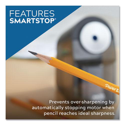 Model 1675 TeacherPro Classroom Electric Pencil Sharpener, AC-Powered, 4 x 7.5 x 8, Black/Silver/Smoke. Picture 7