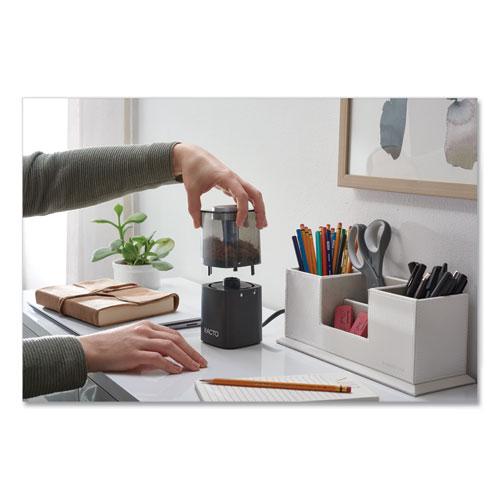 Model 1799 Powerhouse Office Electric Pencil Sharpener, AC-Powered, 3 x 3 x 7, Black/Silver/Smoke. Picture 7