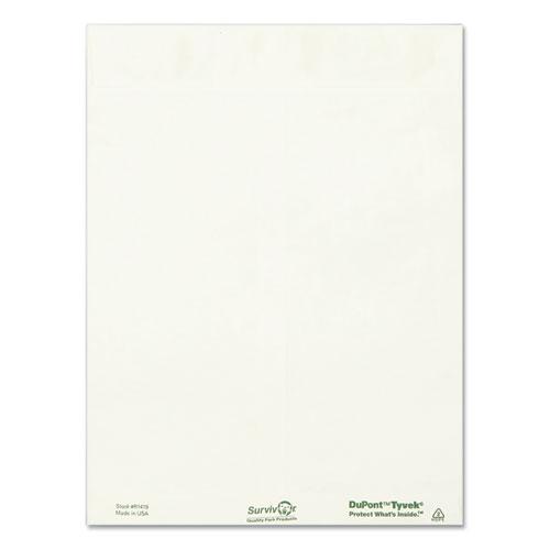Lightweight 14 lb Tyvek Catalog Mailers, #10 1/2, Square Flap, Redi-Strip Adhesive Closure, 9 x 12, White, 15/Pack. Picture 1